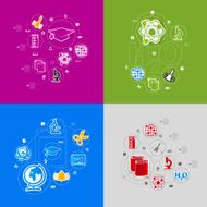 Education sticker infographic N210