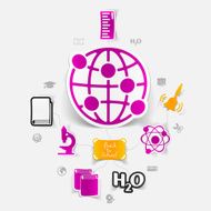 Education sticker infographic N214