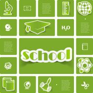 Education sticker infographic N219