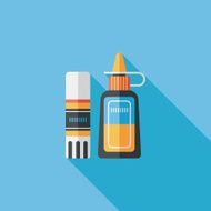 glue flat icon with long shadow eps10 N10