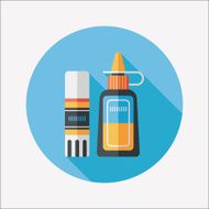 glue flat icon with long shadow eps10 N12