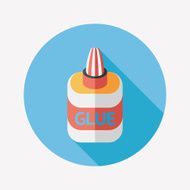 glue flat icon with long shadow eps10 N16