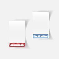 realistic design element ruler N68