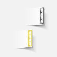 realistic design element ruler N69