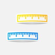 realistic design element ruler N70