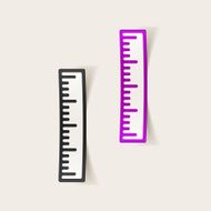 realistic design element ruler N71