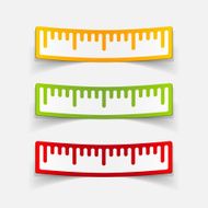 realistic design element ruler N72