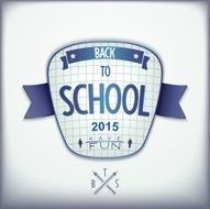 Back to school 3D badge