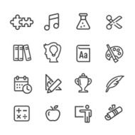 Education Icons Set - Line Series