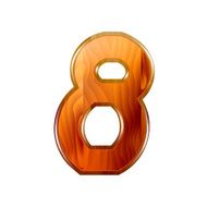 Figure eight wooden 8