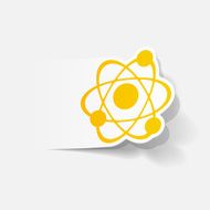 realistic design element atom N10