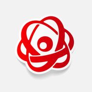 realistic design element atom N11