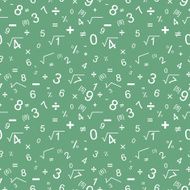 Maths seamless pattern