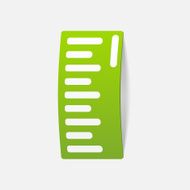 realistic design element ruler N74