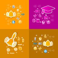 Education sticker infographic N224