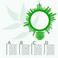 Go green concept Save world vector Illustration N2