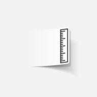 realistic design element ruler N80