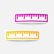 realistic design element ruler N81