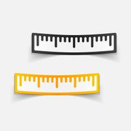 realistic design element ruler N83