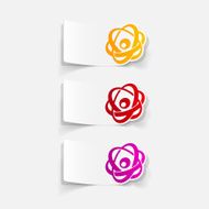 realistic design element atom N13