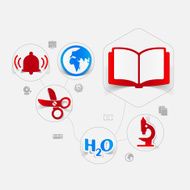 Education sticker infographic N251