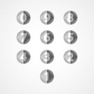 Numbers set web icon N2