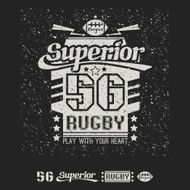 Campus rugby team emblem and icons