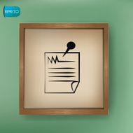 Nature paper drawing sign on blackboard background vector N2