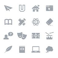 Education icons N122