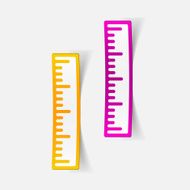 realistic design element ruler N88