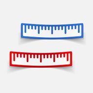 realistic design element ruler N89