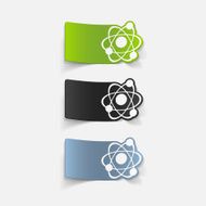 realistic design element atom N15