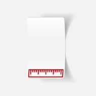 realistic design element ruler N94