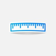 realistic design element ruler N96