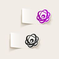 realistic design element atom N17
