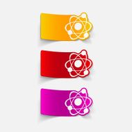 realistic design element atom N19