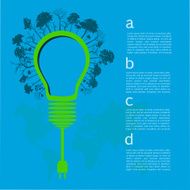 Go green concept Save world vector Illustration N3