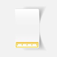 realistic design element ruler N102
