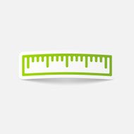 realistic design element ruler N103
