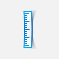realistic design element ruler N104