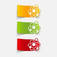 realistic design element atom N23