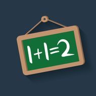 Blackboard symbol clean vector N3