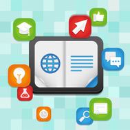 Vector online education concept N3