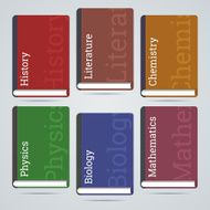 School education books icons N2