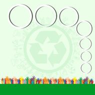 Go green concept Save world vector Illustration N5