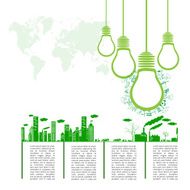 Go green concept Save world vector Illustration N7