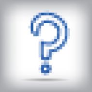 Question mark icon pixel