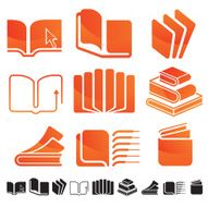 Book symbols set