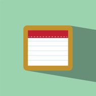 note flat icon vector illustration eps10