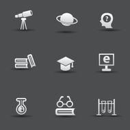 Science &amp; education icons vector N2